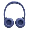 JBL Tune 680NC wireless on-ear noise cancelling headphones in Blue, inside view of both ear cushions