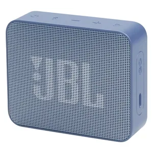 JBL Go Essential 2 portable Bluetooth speaker in Blue, angled front view