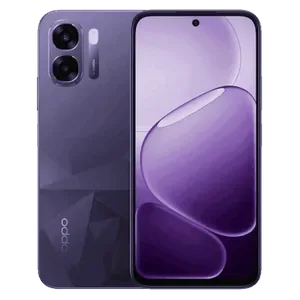 OPPO K14x 5G in Prism Violet, back and front views