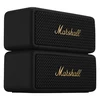 Marshall Emberton II portable Bluetooth speaker in Black and Brass, two speakers stacked