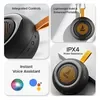 boAt Stone 105 portable Bluetooth speaker in Space Grey, side buttons, carry strap and IPX4 splash resistance