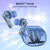 boAt Airdopes 191 ANC true wireless earbuds in Pellucid Blue, earbuds and case, BEAST Mode low latency
