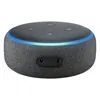 Amazon Echo Dot 3rd Gen smart speaker in Black, back view with power and audio ports