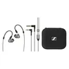Sennheiser IE 600 wired in-ear monitors, Silver, box contents with 3.5 mm and 4.4 mm cables and carry case