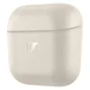 Sennheiser Accentum Open true wireless open-fit earbuds in Cream, closed charging case