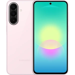 Samsung Galaxy A27 5G in Light Pink, back and front views