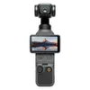 DJI Osmo Pocket 4 Standard Combo 3-Axis Gimbal Vlogging Camera, front view with the touchscreen and controls