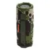 JBL Flip 7 portable Bluetooth speaker in Squad, back view with PushLock mount and USB-C port