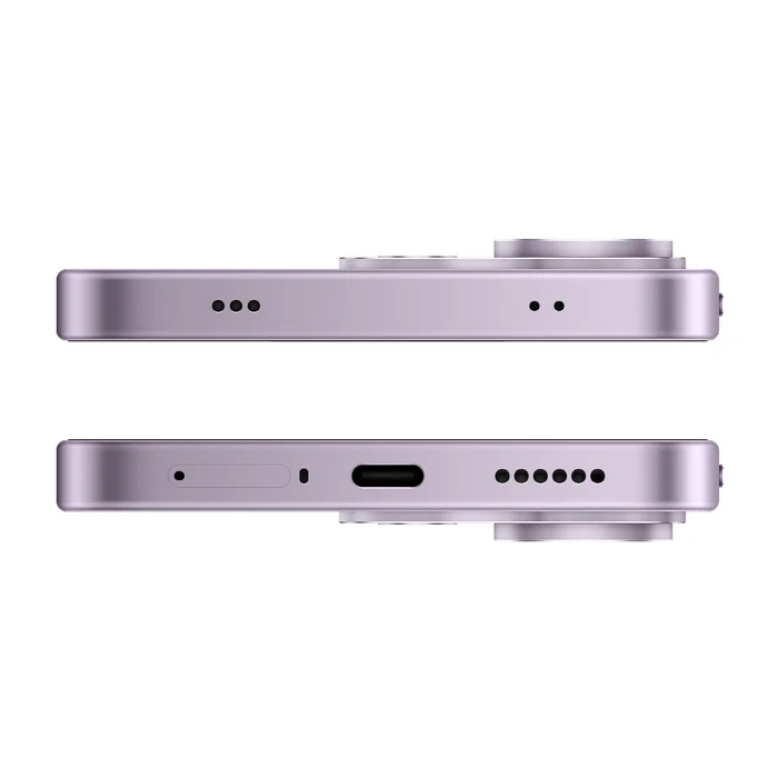 Redmi Note 17 Pro 5G in Purple Vibe, top and bottom edges