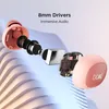 boAt Airdopes 121 v2 true wireless earbuds in Pink, earbud cutaway showing the 8 mm driver