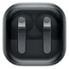 Samsung Galaxy Buds 4 Pro noise cancelling earbuds in Black, closed charging case seen through the translucent lid