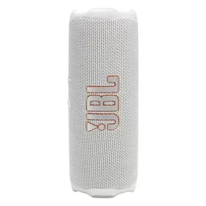 JBL Flip 7 portable Bluetooth speaker in White, front view