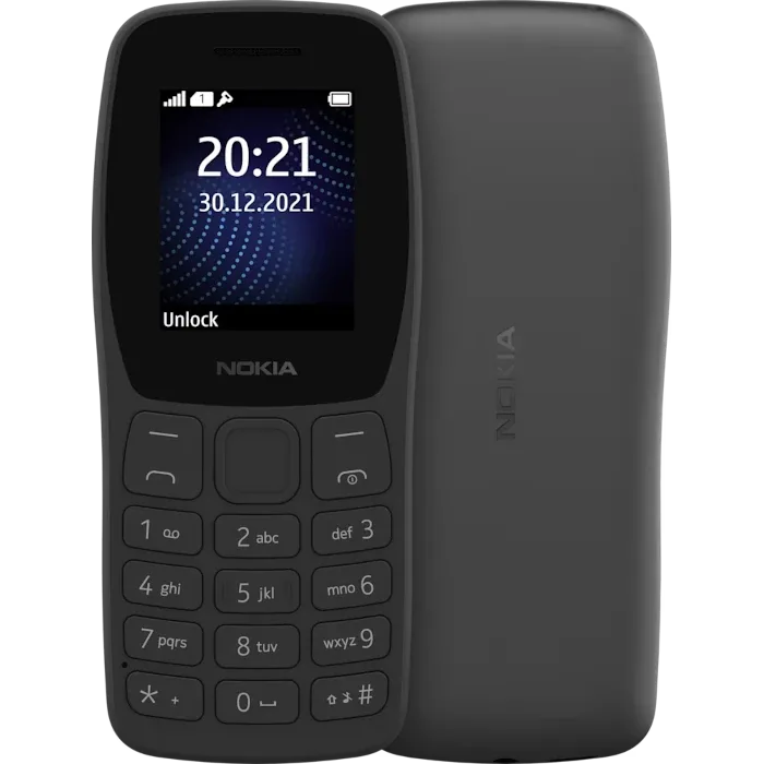 Nokia 105 Classic, Dual Sim, Charcoal
