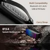 boAt Stone 580 portable Bluetooth speaker in Midnight Black, top buttons and USB and AUX ports, and IPX4 splash resistance by a stream