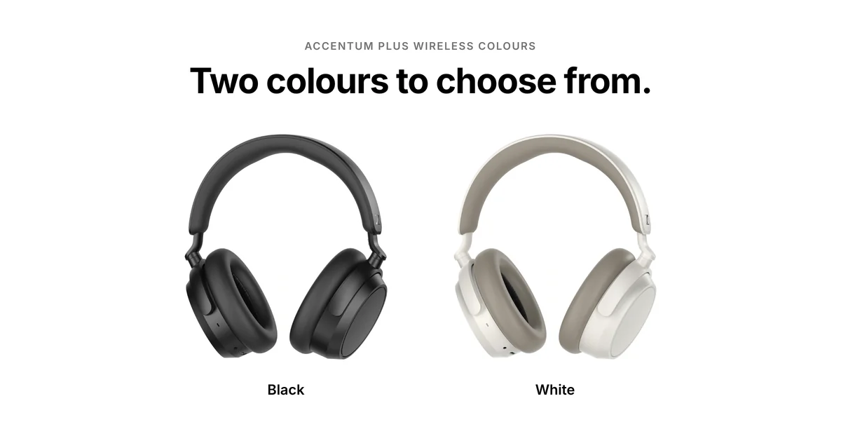 Sennheiser Accentum Plus Wireless in Black and White