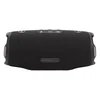 JBL Charge 6 portable Bluetooth speaker in Black, back view with USB-C port