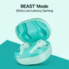 boAt Airdopes 71 true wireless earbuds in Aqua Blue, open case, BEAST Mode with 50 ms low latency