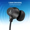 boAt Rockerz 301 ANC wireless neckband earphones with active noise cancellation in Onyx Black, 13 mm driver feature card