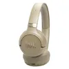 JBL Tune 680NC wireless on-ear noise cancelling headphones in Beige, standing upright, showing the buttons and USB-C port on the ear cup
