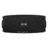 JBL Charge 5 Wi-Fi portable Bluetooth speaker in Black, top view with controls and Moment button
