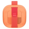 Bose SoundLink Micro (2nd Gen) portable Bluetooth speaker in Sunset Peach, back view with the strap fastener