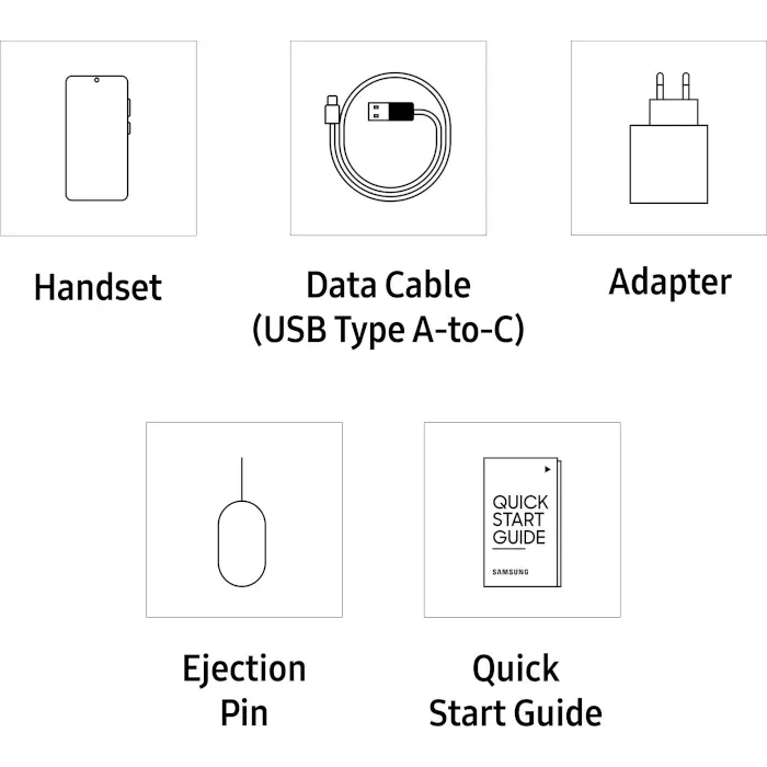 Samsung Galaxy A23 4G in Orange, what's in the box