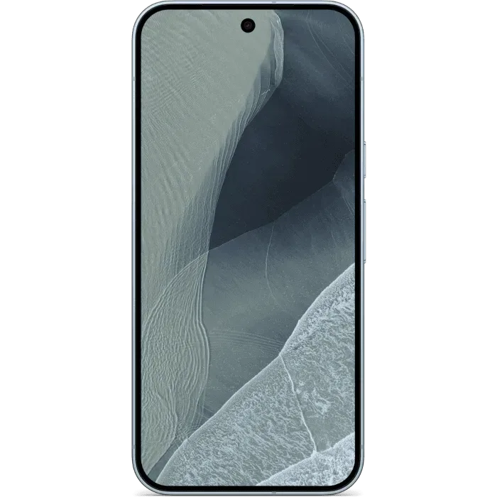 Google Pixel 11 Pro XL in Fog, front view of the 6.8-inch screen