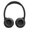 JBL Tune 680NC wireless on-ear noise cancelling headphones in Black, inside view of both ear cushions