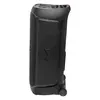 JBL PartyBox 720 portable Bluetooth party speaker in Black, left side view with wheels