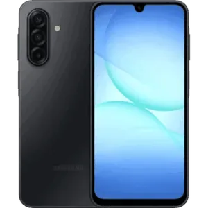 Samsung Galaxy A17 5G in Black, back and front views