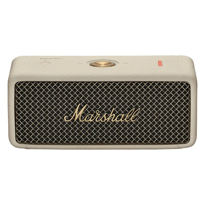 Marshall Emberton II portable Bluetooth speaker in Cream, front view