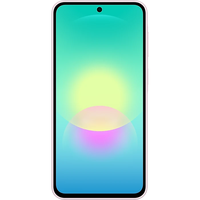 Samsung Galaxy A27 5G in Light Pink, front view of the 6.7-inch screen