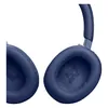 JBL Live 770NC wireless over-ear noise cancelling headphones in Blue, inside view of both ear cushions