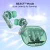boAt Airdopes 191 ANC true wireless earbuds in Pellucid Green, earbuds and case, BEAST Mode low latency