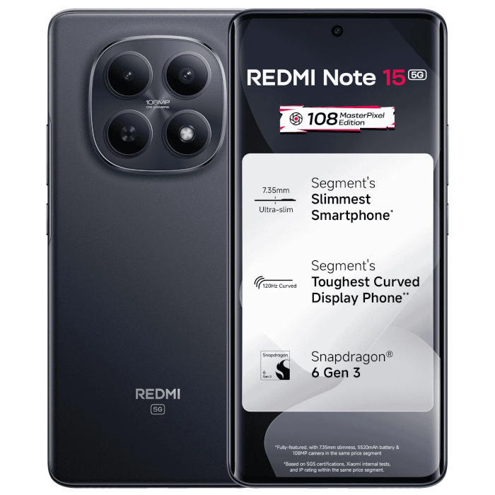 Redmi Note 15 5G, 8/128GB, Black