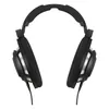 Sennheiser HD 800 S open-back audiophile headphones in Black, front view of the open ear cups and headband