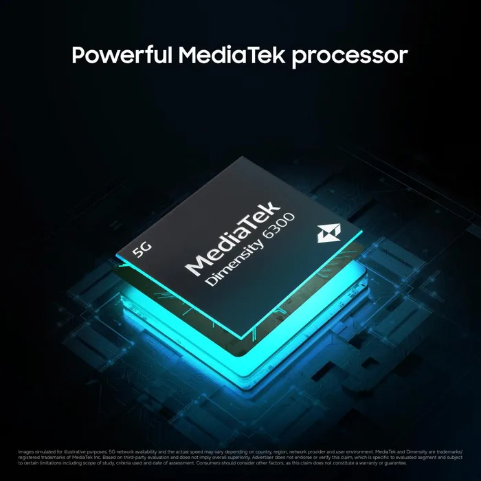 Samsung Galaxy M17e 5G in Blitz Blue, MediaTek Dimensity 6300 processor