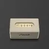 Marshall Stanmore III Bluetooth home speaker in Cream, angled top view