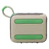 JBL Go 4 portable Bluetooth speaker in Sand, back view