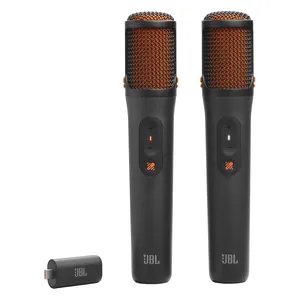 JBL EasySing Mics wireless karaoke microphones in Black, pair of microphones with the USB-C AI dongle