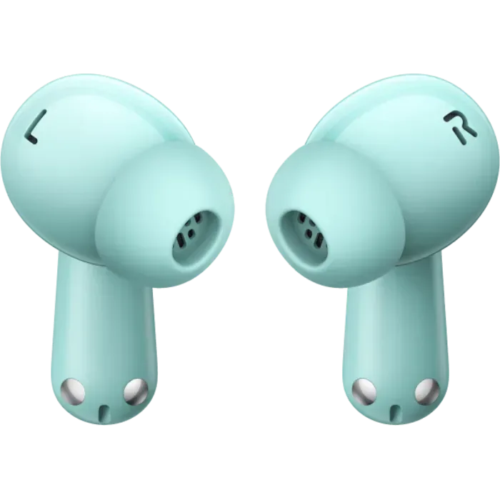 OnePlus Nord Buds 3 Pro true wireless noise cancelling earbuds in Soft Jade, pair of earbuds at an angle