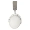 Sennheiser Momentum 4 Wireless noise cancelling headphones in White, side view of the right ear cup