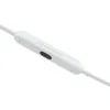 Beats Flex wireless neckband earphones in Smoke Gray, close-up of the control module