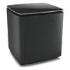 Bose Bass Module 700 wireless subwoofer in Black, angled front view with the glass top