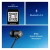 boAt Rockerz 301 ANC wireless neckband earphones with active noise cancellation in Onyx Black, Hearables app, Bluetooth 5.4 and IPX5 feature card