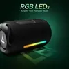 boAt Stone 358 Pro portable Bluetooth speaker in Raging Black, RGB LED light bar and the button strip