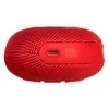 JBL Clip 5 portable Bluetooth speaker in Red, bottom with USB-C port
