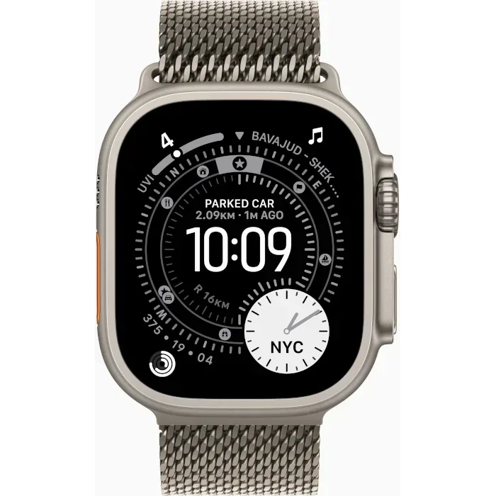 Watch Ultra 3 GPS + Cellular 49mm Natural Titanium Case with Natural Titanium Milanese Loop - Medium