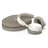 Sennheiser Accentum Plus Wireless noise cancelling headphones in White, folded flat with the carry case