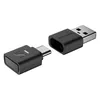 Sennheiser BTD 700 USB-C Bluetooth audio dongle in Black, angled view of the dongle and USB-A adapter
